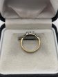 18ct gold and platinum sapphire and diamond ring Sale