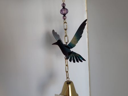 HUMMINGBIRD METAL GARDEN BELL-5204 For Sale