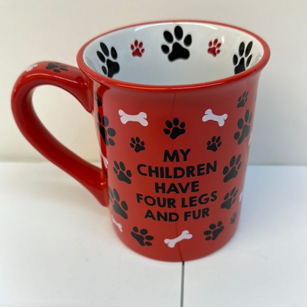 DOG FATHER RED MUG-5492 Online now