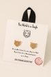 Gold-Dipped Tiger Earrings Fashion