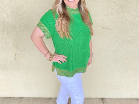 Green Top with Gold Accents Online