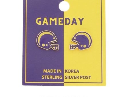 Game Day Helmet Stud Earrings Online Hot Sale