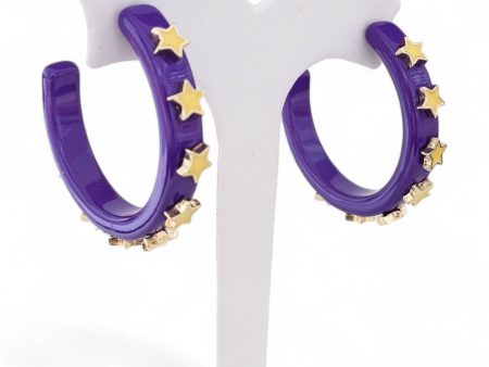 She s A Star Purple Hoops Sale