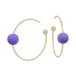 Color Ball Hoop Earrings Cheap